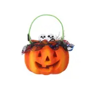 Foam Pumpkin Light with Handle for Halloween Decoration Props