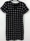 Romeo +Juliet Women Couture Dress Size Small Black White Cross Pattern Zip New