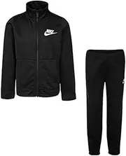 [Nike] Little Baby Boys' Tricot Track Suit 2-Piece Outfit Set, Game Royal, - Black - 5