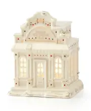 Lenox ~ Mistletoe Park Village Ice Cream Parlor ~ New In Box