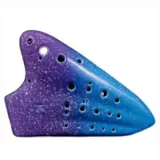 Ceramics Ocarina Alto C Key Colorful Triple Ocarina Flute AC 3 Tube 16 Holes