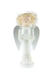 Clever Creations Angel 10 Inch Traditional Wooden Nutcracker, Festive Christm...