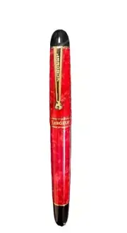 New LeBOEUF SMALL BATCH Vintage Fire Engine Red Fountain Pen F or M Nib