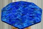 Marble Center Table Top Octagon Lapis Lazuli Inlay Mosaic Coffee Table Home Deco