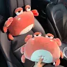 Short Plush Lion Plush Car Neck Pillow Crab Car Waist Cushion Car Accessorie