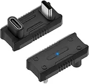180 Degree U-Shaped USB-C Male to USB-C Female Adapter PD140W Charging 20Gbps Data Transfer with 8K@60Hz Video Support USB C Male Female Adapter for ASUS Rog Ally/NS Switch Console