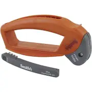 Smith's Lawn Mower Blade Sharpener Handheld Manual Carbide With Cleaning Brush