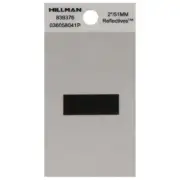 Hillman 2 in. Reflective Mylar Self-Adhesive Special Character Hyphen 6PK