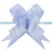 Pull String Butterfly Bows Light Blue - Baby Boy Gift Birthday Party Ribbon 100