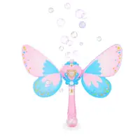 在飛比找momo購物網優惠-【孩子國】電動聲光蝴蝶泡泡魔法棒/仙女棒泡泡機