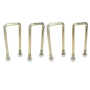 4 Pack M10 50mm x 130mm U-Bolt N-Bolt for Trailers with Nuts HIGH TENSILE