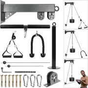 LAT Pulldown Attachments Pulley System Gym Tricep Rope Pull down Training Cable