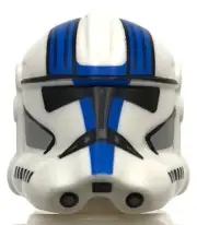 Lego New White Minifigure Headgear Helmet SW Clone Trooper w/ Hole Part