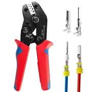 Wire Crimping Tool with Ratchet Ratchet Wire Crimper Tool for Open Barrel Ter...