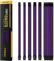 Antec PSU Sleeved Extension Cable Kit 300mm Purple/Black 24-pin ATX 8-Pin PCI-E