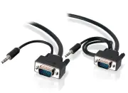 Alogic 10M Pro Series Slim Flexible Vga Cable With Audio Cable
