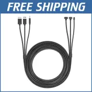 3-in-1 Flat Cable for HTC Vive - 16 Feet USB Connection, Enhanced VR Experience