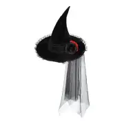 Adult Punk Witch Hat,Halloween Costume Wizard Hat Magician Pointed Cosplay6687