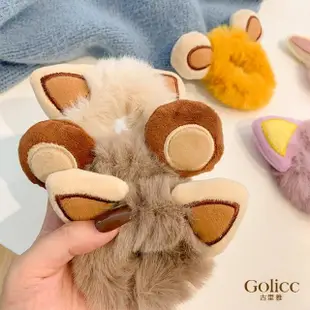 【Golicc】毛絨 豹紋 貓耳 髮圈(飾品 髮飾 髮帶 髮圈 手圈 母親節 小資節稅節)