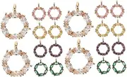 [SHINEOFI] Horse Eye Pendant Gold Charm Bracelet Chain Beading Thread Moon Charms Alphabet Letter Beads Pendants Jewelry Necklaces Silver Rhinestone Rings Handmade Ornaments Alloy