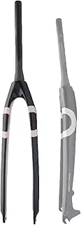 Bike Fork, Bicycle Front Fork 27.5 Full Carbon Fiber Road Bike Rigid Fork Ultralight Bike Hard Fork Cycling Accessories(Gray)