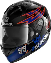 Shark Ridill 1.2 Catalan Bad Boy Helmet, black-red-blue, Size XL for Men Black Red Blue