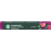 Starbucks Nespresso Caffe Verona Coffee Pods Capsules 10 Pack