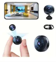 Wireless Mini WiFi Security Camera with Night Vision Motion Detection Rechargeab