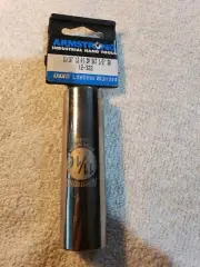 NEW 12-322 Armstrong 1/2" Drive 11/16" Deep Socket 12-Point Chrome