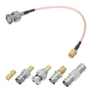 RG316 Coaxial Cables SMA Male To BNC Male With Adapter 0.5FT Orange 1Pcs