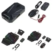 Gaming Keyboard and Mouse Type C Cord Connection Gaming Mouse Converter for PC