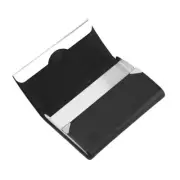 Black)Men Cigarette Case Fashion PU Leather Card Holder Cigarettes Storage
