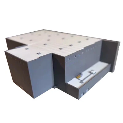 3D Printed 1/400 Aircraft maintenance hangar at Los Angeles Dulles Airport ModeY