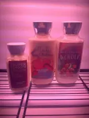Bath Body Works Pink Chiffon, Winterberry Wonder & A Thousand Wishes Body Lotion