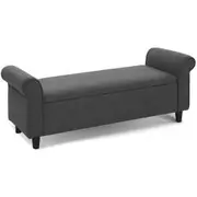 Artiss Storage Ottoman Blanket Box 125cm Arm Linen
