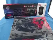 New Mambasnake Wireless Gaming Keyboard, Mouse & Pad, 3 in 1 Gaming Set Black
