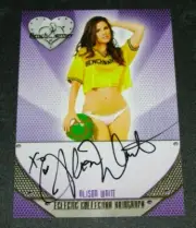 2016 Benchwarmer ALISON WAITE Eclectic #136 Gold Foil Autograph PLAYBOY Playmate