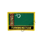 Turkmenistan Patch / Turkmenistan Flag / Iron On