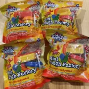 Kiddy Dough - Mini Dough Factory - Clean, Non-Toxic - 2 Tubs Included Lot Of 4