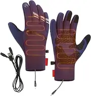 [Generic] Heated Winter Gloves - USB Winter Gloves | Cold Weather Touchscreen Gloves, Waterproof Heated Snowboard Gloves for Outdoor Cycling Driving