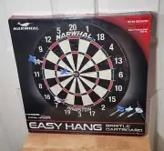 Narwhal Kingston Self Healing Bristle Dartboard with 6 Steel Tip Darts, Official