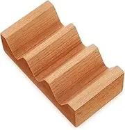 Homoyoyo Wooden Sushi Rack Space Saving Sushi Holder for Kitchen Counter Dining Table Hand Polished Wood Serving Stand Multifunctional Design for Multiple Natural and Sturdy Material
