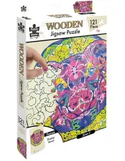 [Puzzle Master] Wooden Jigsaw Pig Puzzle 121 Piece