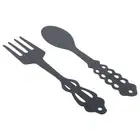 Black Metal Fork Spoon Wall Decor Spoon Shaped Large Rustic Fork Pedant Home