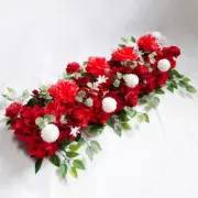 100cm DIY Wedding Flower Wall Decoration Silk Peonies Rose Artificial Floral Row