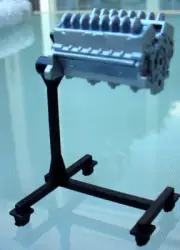 Engine Stand w Block and 2 Removable Valve Assembly (s) 1/24 Scale Diorama Item