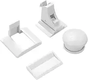 ORFOFE 4pcs Cabinet Safety Locks Magnetic Invisible Drawer Locks for Childproofing Easy to Install with Key Secure Furniture and Prevent Accidents