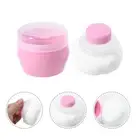 2 Sets Talcum Powder Container Empty Makeup Case Cosmetic Powder Puff Kit