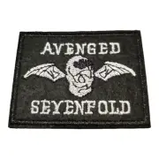 Avenged Sevenfold Logo Patch Embroidered Sew Iron On Metal Rock Band New