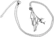 [Gadpiparty] Adjustable Crystal Cage Pendant Necklace Intricate Metal Weave Jewelry Holder with Adjustable Chain for Stylish Display of Natural Stones and Crystals Occasion